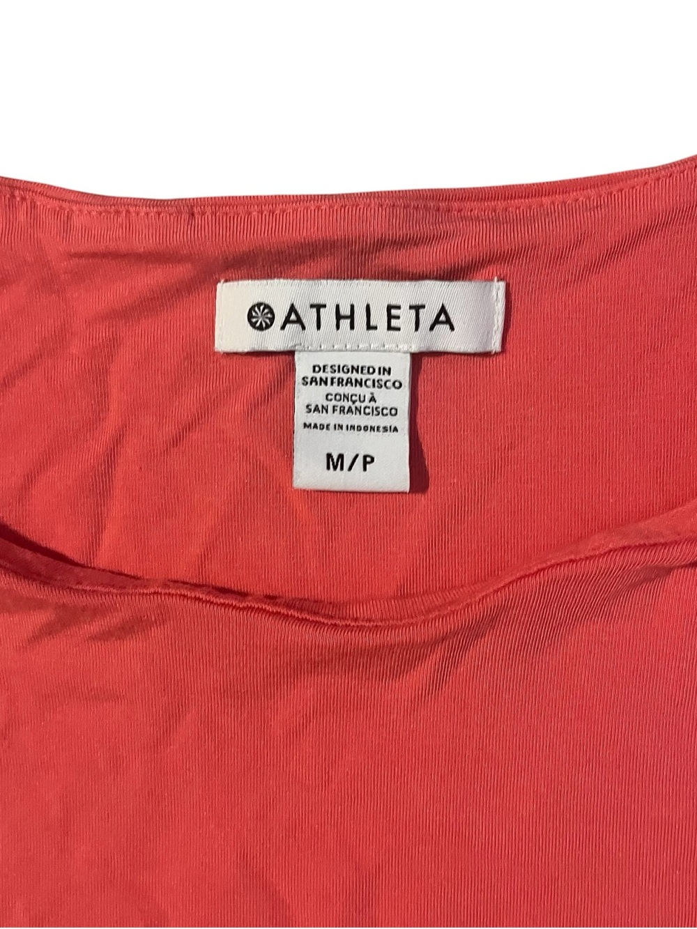 Athleta Santorini Thera Lightweight High-Neck Coral Dress- Size M - Picture 3 of 5